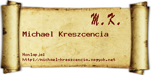 Michael Kreszcencia névjegykártya